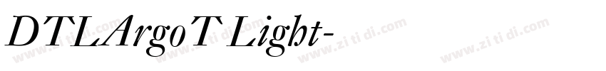 DTLArgoT Light字体转换